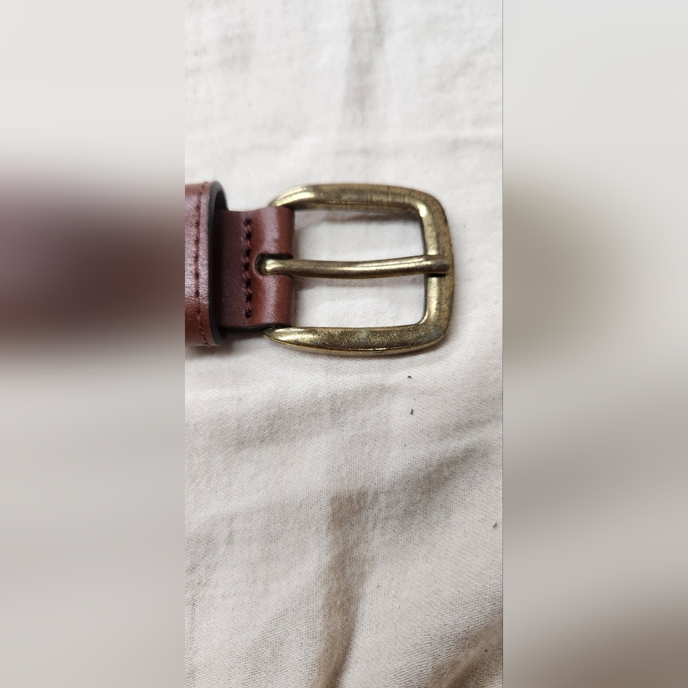 Kids Brown Braided  Belt And 3 Pc Tie Set - Picture 2 of 9